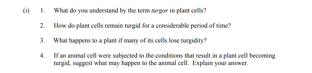 Osmosis in Plant and Animals Cells including Turgidity | Studyclix