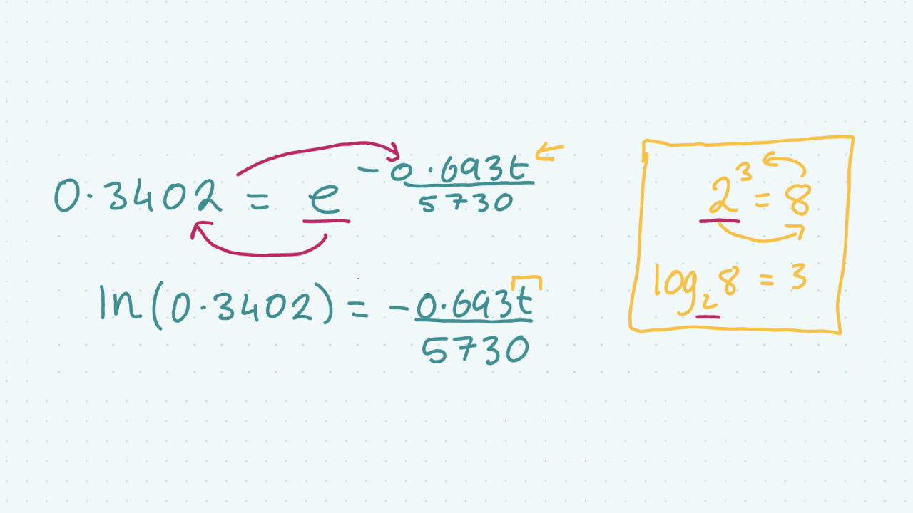 Real Life Example of Logs e and ln Studyclix