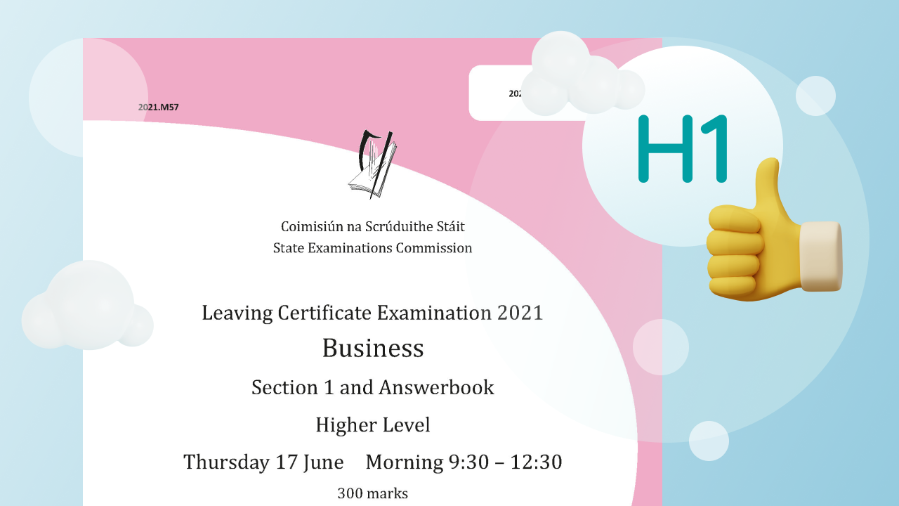 How to get an H1 in Leaving Cert Business | Studyclix