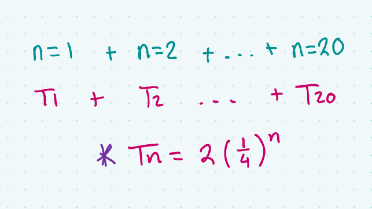 Use the Sn Formula for a Geometric Series | Studyclix