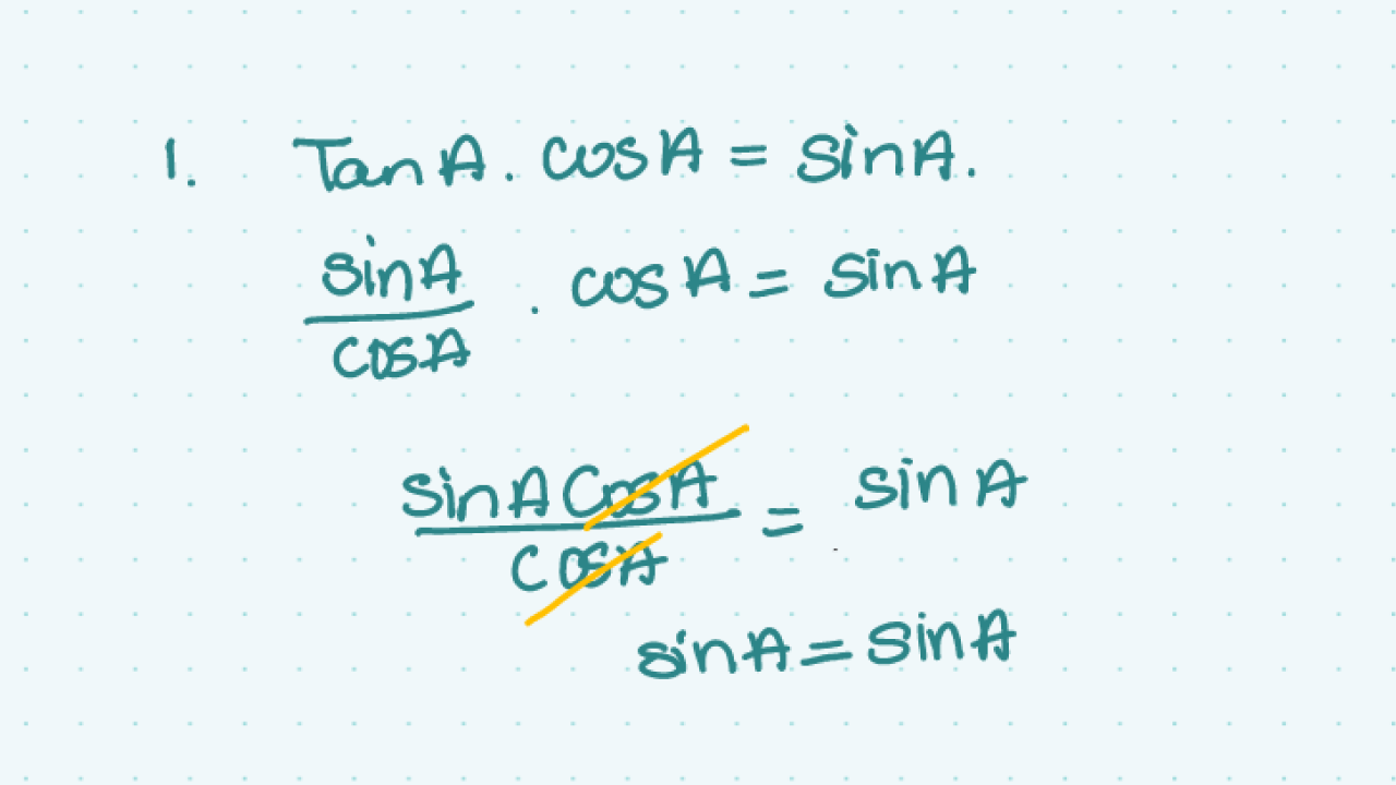 Proving Trigonometric Identities | Studyclix