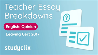 LC HL English: Comprehension QB - Opinion Piece (2017) - Studyclix ...