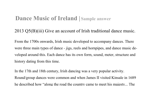 irish music essay topics