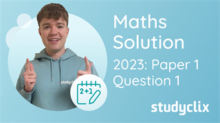 Leaving Cert Higher Level Maths - 2023 Mock P1 (Option B) Q1 | Studyclix