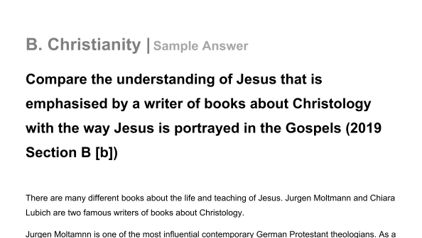 Studyclix | B: Christianity